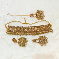 Choker Necklace & Earring Set For Women's & Girls