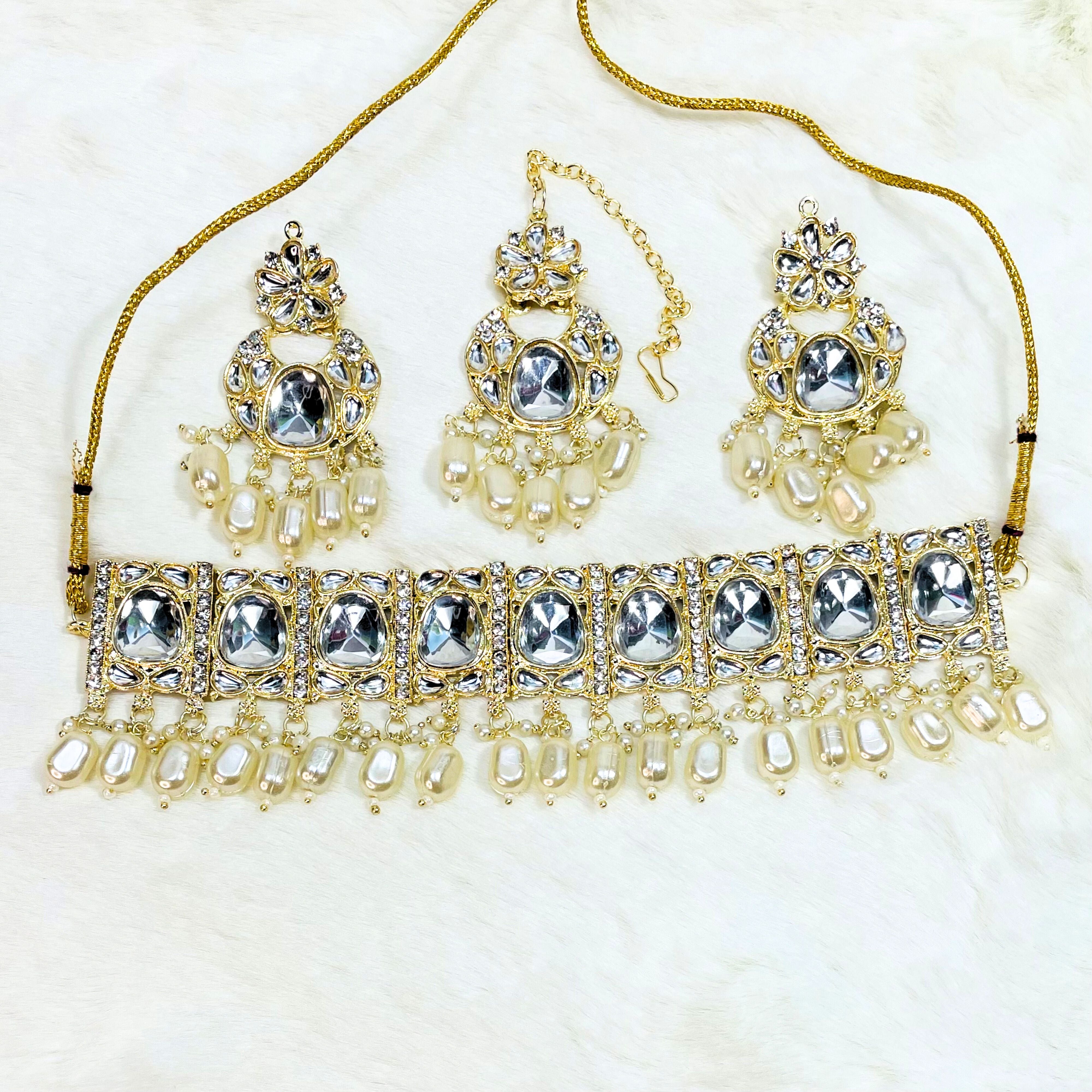 Premium Fancy Jewellery Choker Necklace Set