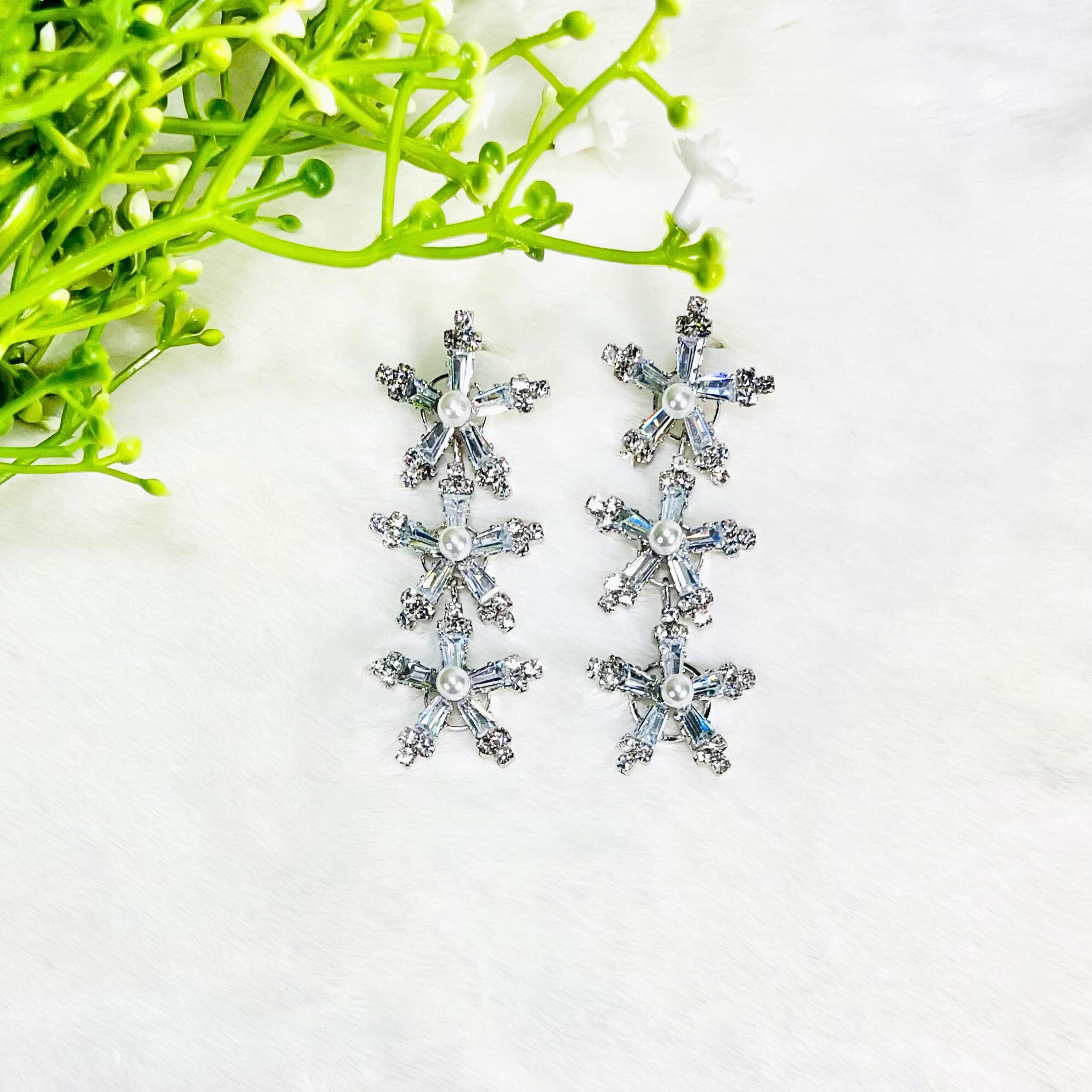 Saros Crystal Starburst Earrings
