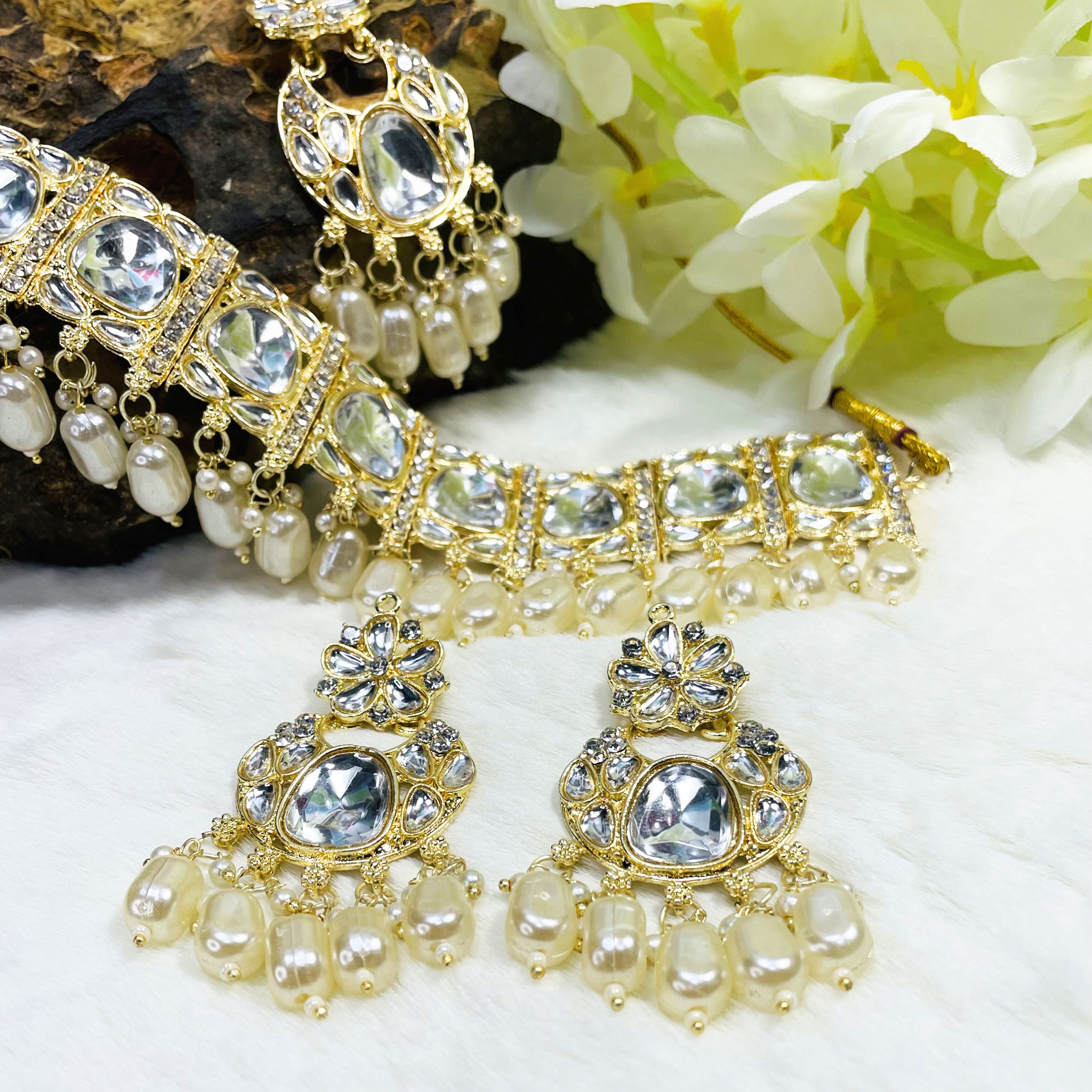 Premium Fancy Jewellery Choker Necklace Set