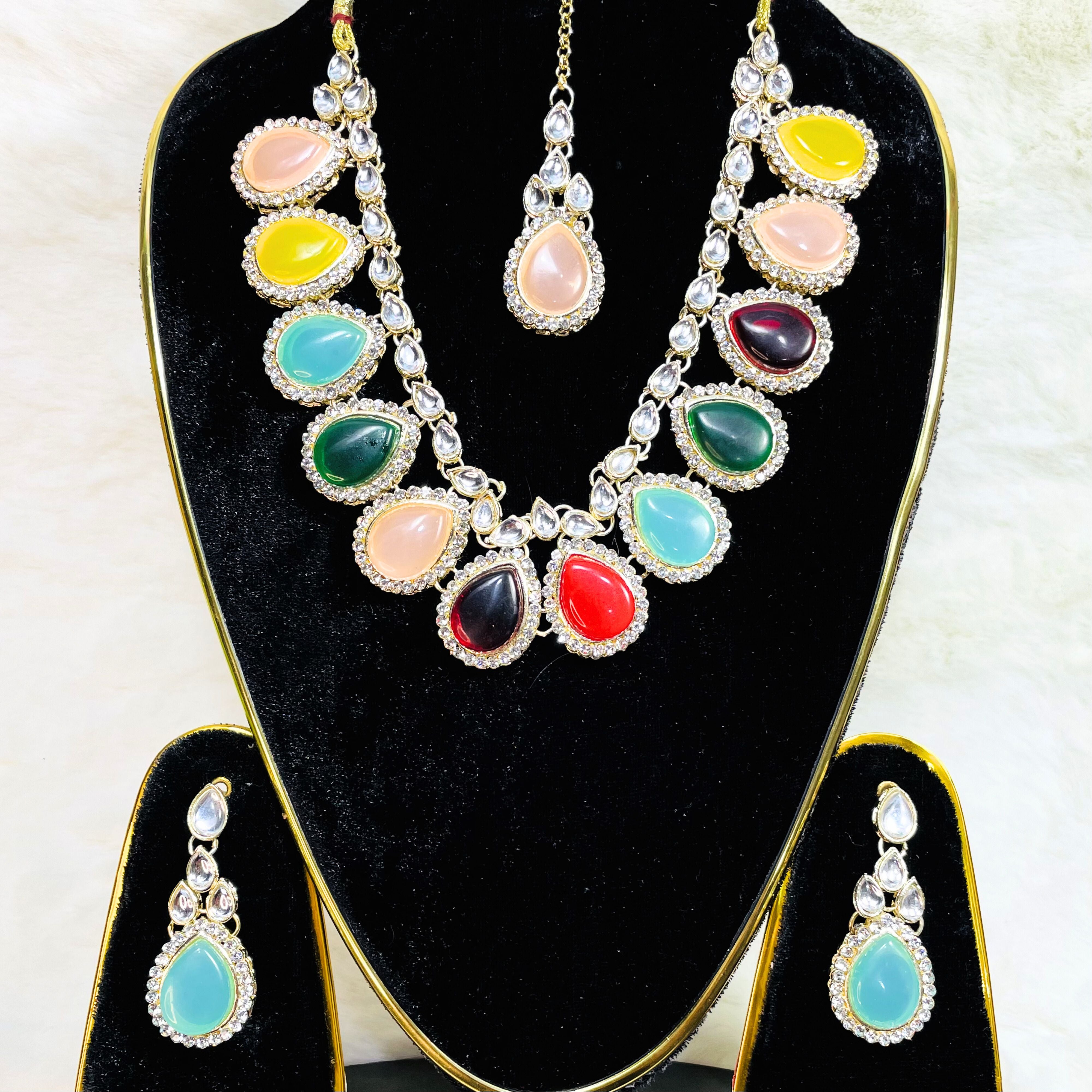Fashion Crystal Jewelry Sets Bridal Necklace Earrings Sets